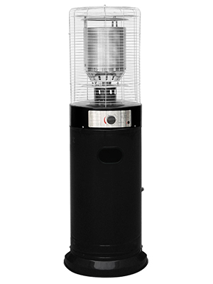 CIRCLE PATIO HEATER (BLACK STAND ROUND FLAME)